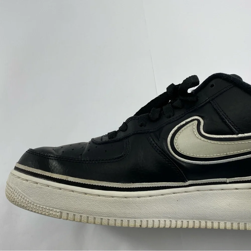 NIKE AIR FORCE 1 Low 07 LV8 Sport AF1 Black White Men’s 12 AJ 7748-001 Sneakers - Picture 10 of 16